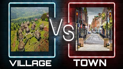 town vs village.